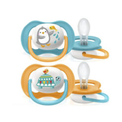 Ty ngậm thông khí Ultra Air Lime Philips Avent hình thú 6-18M (vỉ đôi)