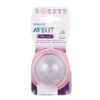 Núm ti silicone Philips Avent Natural cho trẻ sơ sinh (Vỉ 2 núm)