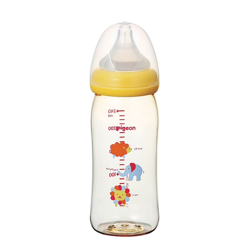 Bình Sữa PPSU Plus Nội Địa 240ml cổ rộng NV Silicon siêu mềm Plus màng co