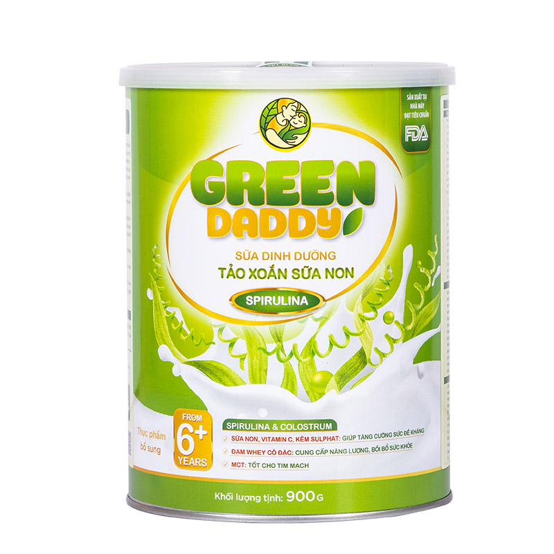 Green Daddy Sữa dinh dưỡng Tảo Xoắn Sữa Non 900g