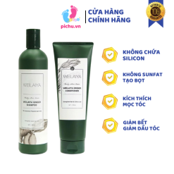 Bộ Dầu Gội Xả Gừng Ngăn Rụng Tóc WEILAIYA (400ml/250ml) Đài Loan