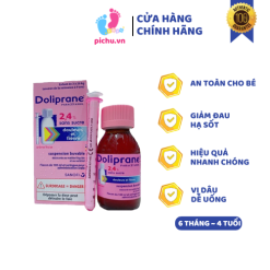 Siro Hạ Sốt DoLipRane (100ml) Pháp - Dành Cho Bé Từ 3kg