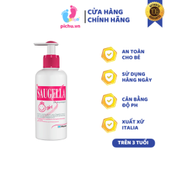 Dung Dịch Vệ Sinh Saugella (200ml) Pháp - Dành Cho Bé Gái Trên 3 Tuổi