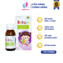 Kẽm Hữu Cơ Tăng Cường Hệ Miễn Dịch Biolizin (50ml) Tây Ban Nha - Cho Trẻ Từ 3 Tháng